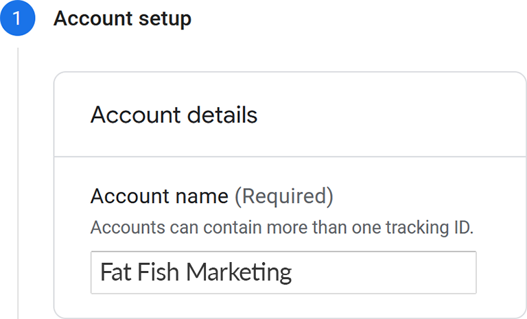 Google Analytics Account Setup - Details
