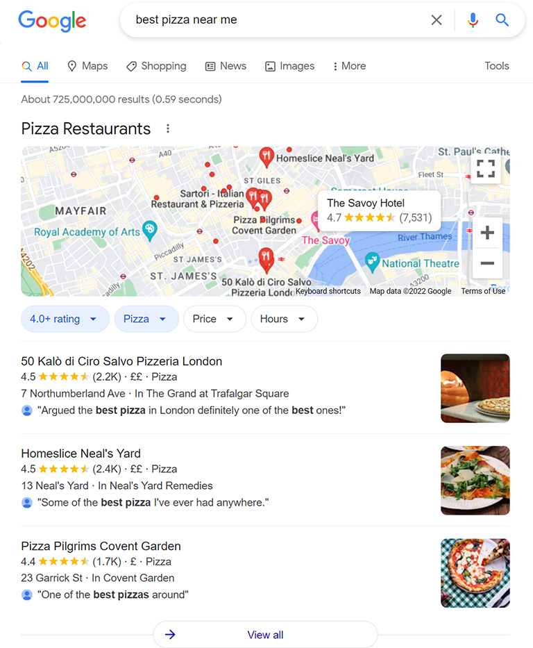 Google Local Pack